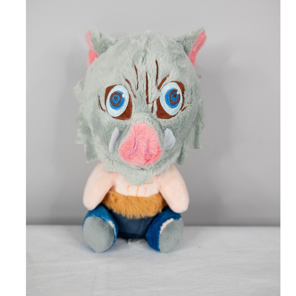 Demon Slayer Inosuke‎ Hashibira Plush Toy Gray Excellent Boar Mask Anime